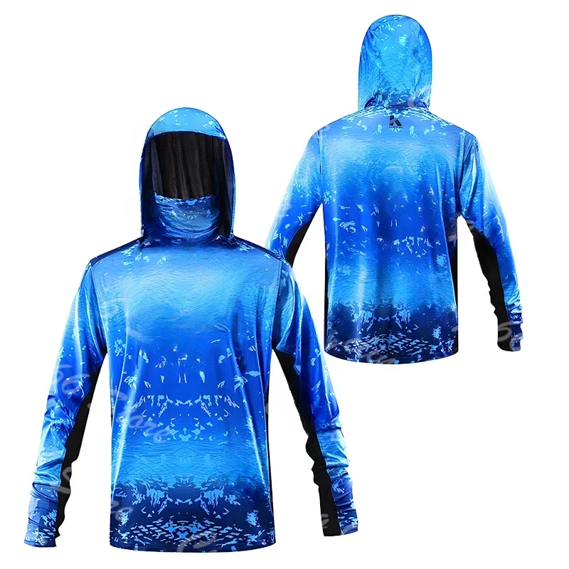 Fishing Shirt Uv Protection - Мужская футболка с капюшоном и 3D-принтом