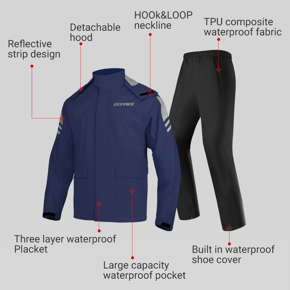 Мужской мотоциклетный плащ, св – обзор и цена Fishing Rain Suit